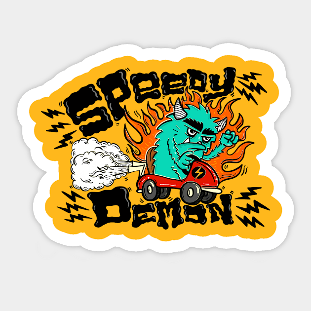 Speed Demon Sticker by Original_Badman